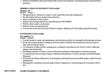 investment manager job description